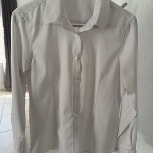 Classic White Button-Up Shirt